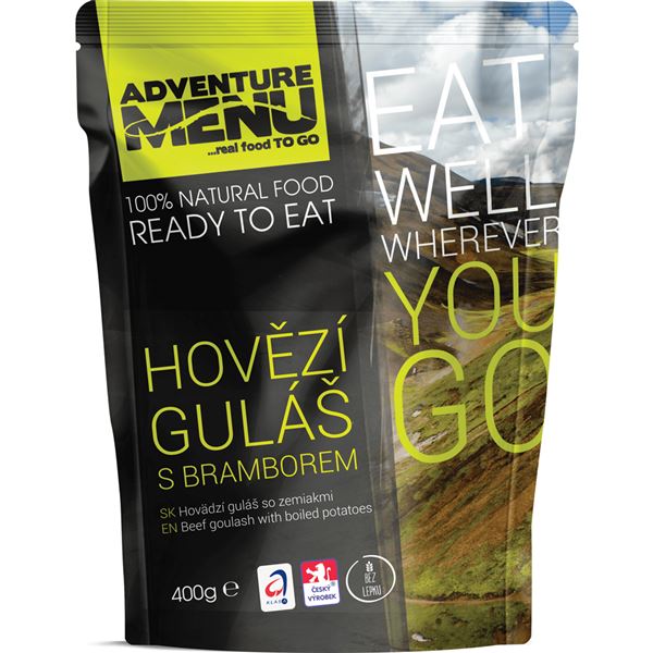 Hovězí guláš s bramborem Adventure menu 400g 