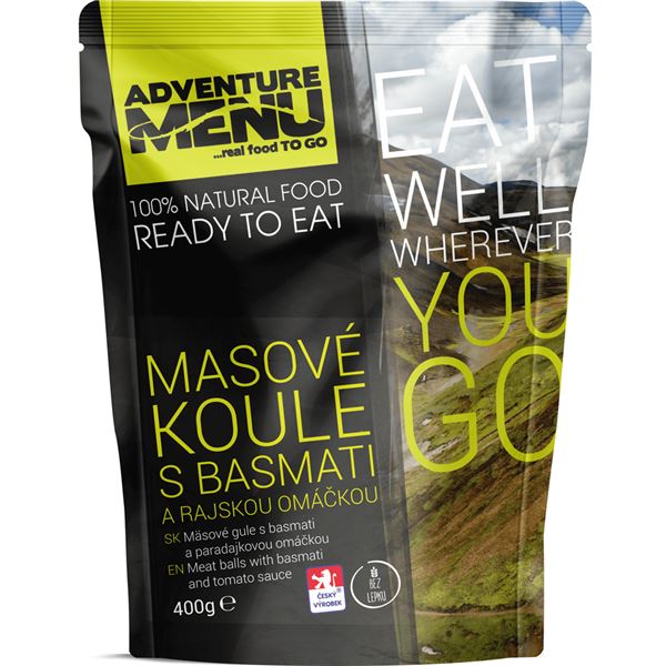 Masové koule s basmati a rajskou omáčkou Adventure menu 400g 