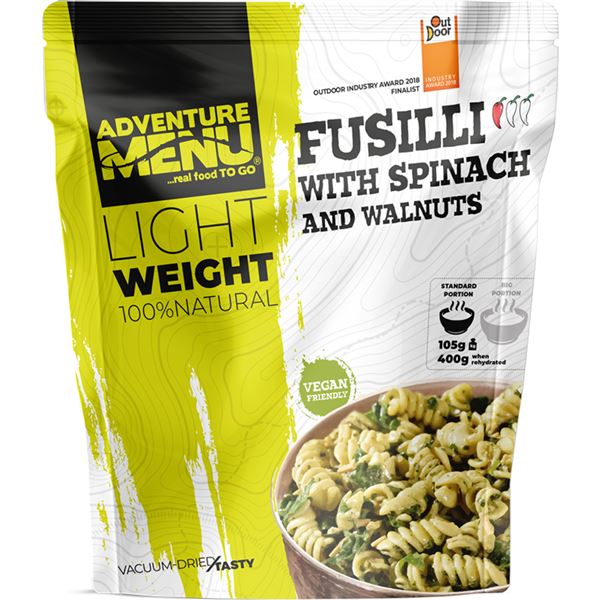 Fusilli se špenátem a vlašskými ořechy Adventure menu 105g