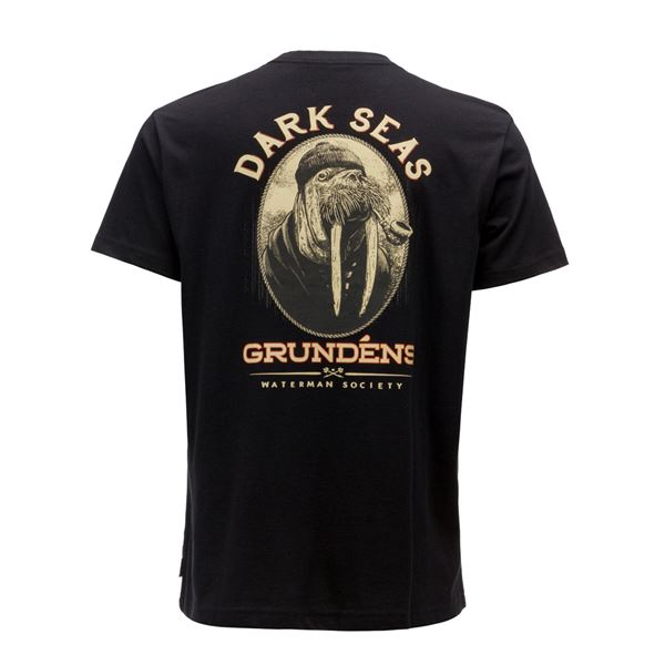 Triko Dark Seas X Grundens Seaworthy - Black vel. M