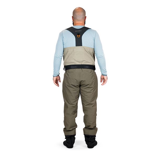 Broďáky Grundéns Boundary Zip Stockingfoot Wader - vel. MD (9-11) Stone/Otter 