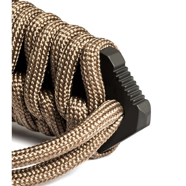 Survival nůž TB Outdoor Maraudeur, PARACORD 550 ®, Kombinovaná čepel, Kydex - Coyote brown