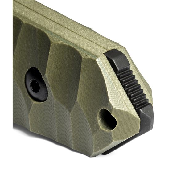 Survival nůž TB Outdoor Maraudeur G10, kombinované ostří, Kydex - Army green