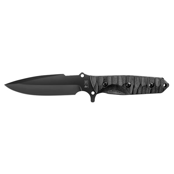 Survival nůž TB Outdoor Maraudeur G10, Hladké ostří, Kydex - Black