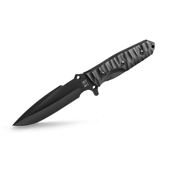 Survival nůž TB Outdoor Maraudeur G10, Hladké ostří, Kydex - Black