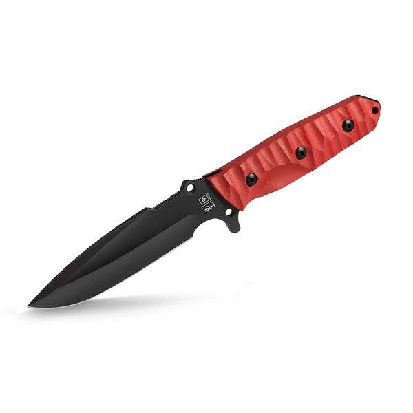 Survival nůž TB Outdoor Maraudeur G10, Hladké ostří, Kydex - Red