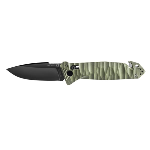 Zavírací nůž TB Outdoor CAC S200 French Army G10, Hladké ostří - Khaki