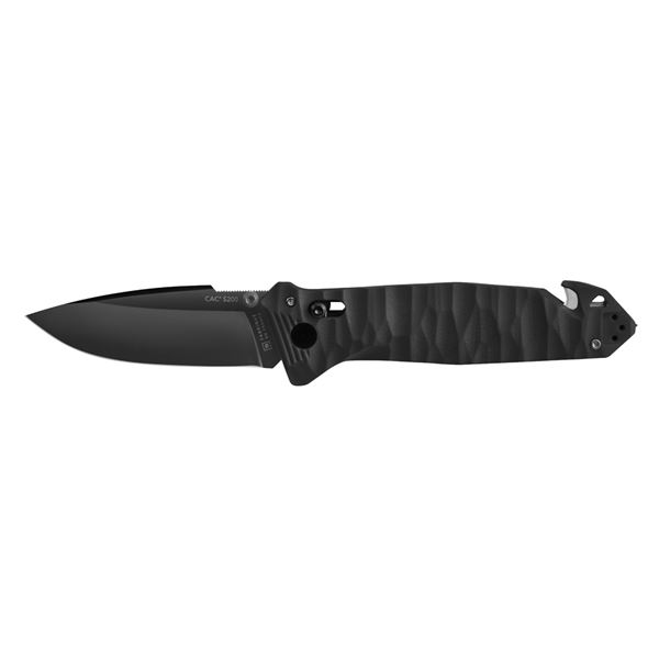 Zavírací nůž TB Outdoor CAC S200 French Army G10, Hladké ostří - Black