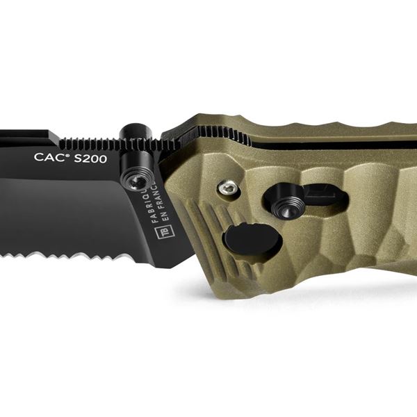 Zavírací nůž TB Outdoor CAC Army PA6 TX, Hladké ostří – Army Green