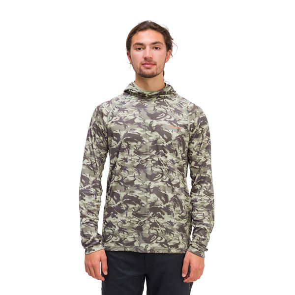 Mikina Grundéns Solstrale - Refraction Camo Green vel. XL