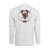 Tech Tee LS - Lobster Print - Glacier vel. S