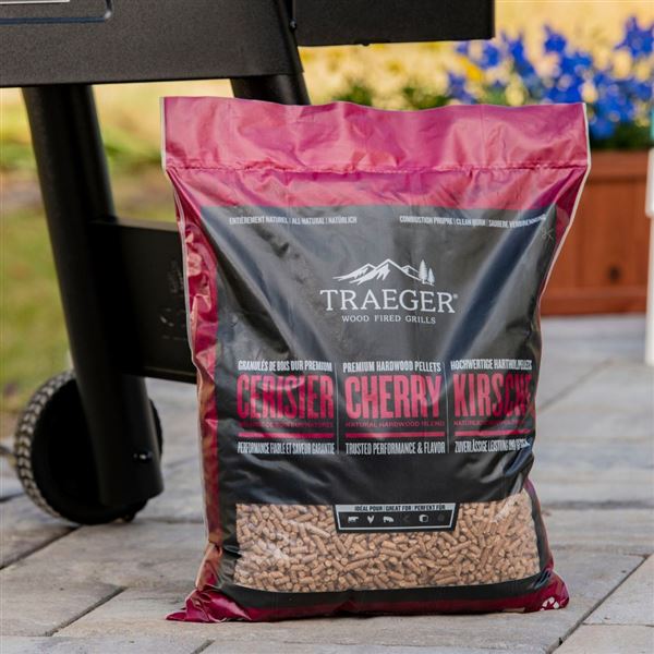 Dřevěné pelety Traeger Cherry 9kg 